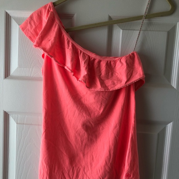 Lilly Pulitzer One Shoulder Ruffle Top - Picture 5 of 7